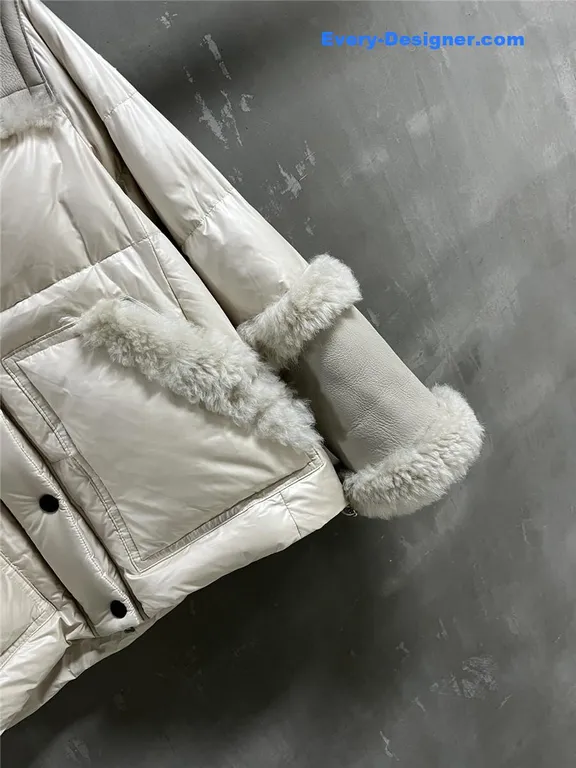 Moncler Wool and Shearling Jacket